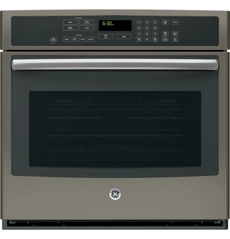 GE Profile - 5 cu. ft Single Wall Oven in Grey - PT7050EHES Grey
