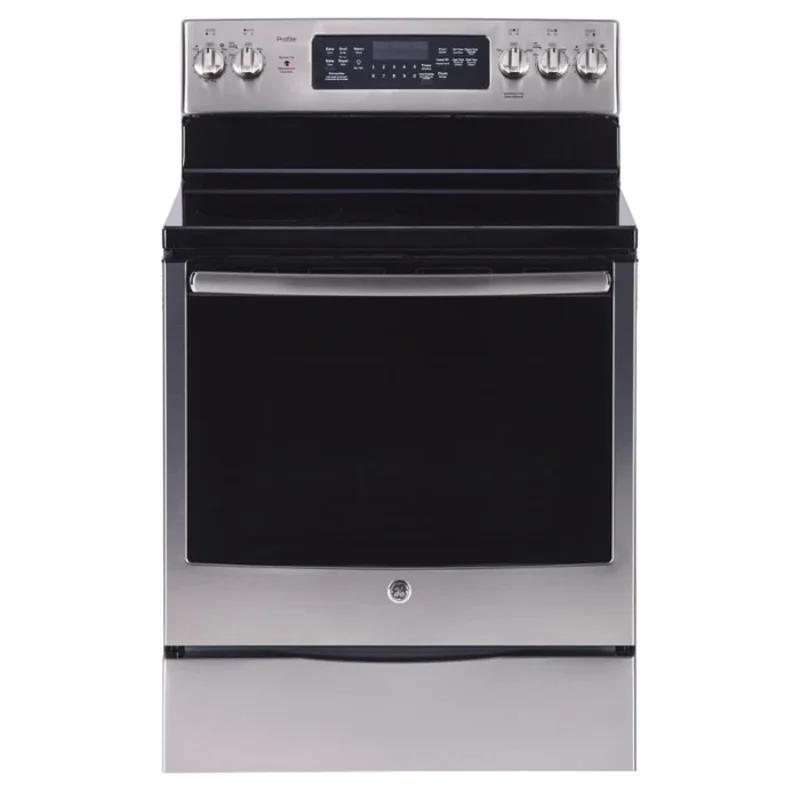 GE Profile - 6.2 cu. ft  Electric Range in Stainless - PCB905SKSS Stainless