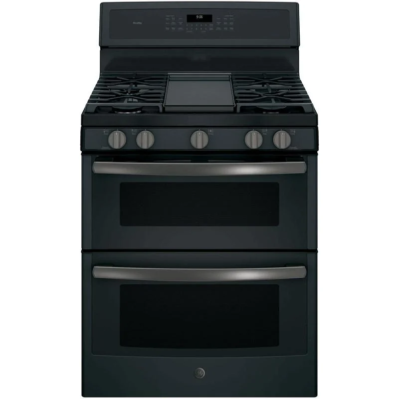 GE Profile - 6.8 cu. ft Gas Range in Black - PCGB960FEJDS Black