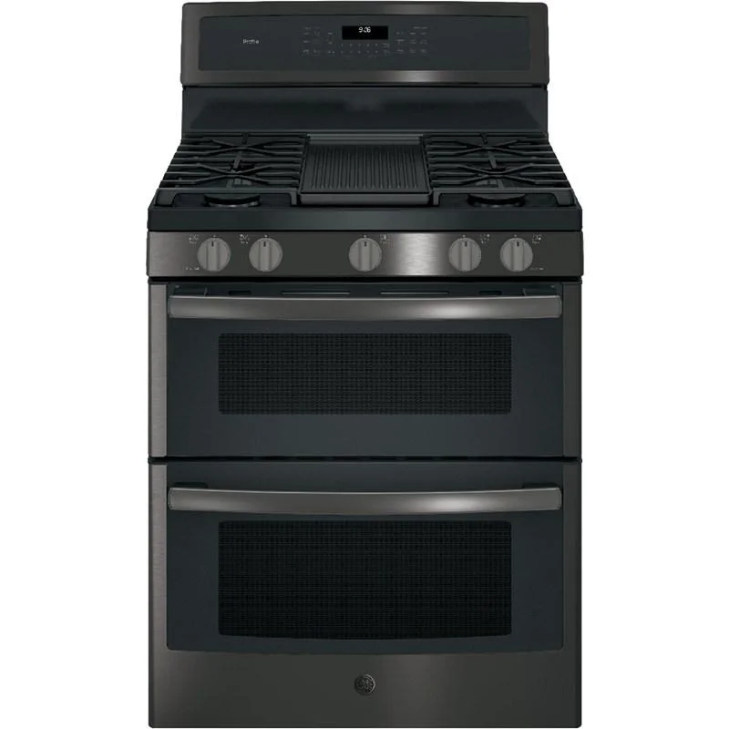 GE Profile - 6.8 cu. ft Gas Range in Stainless - PCGB960BEMTS Stainless