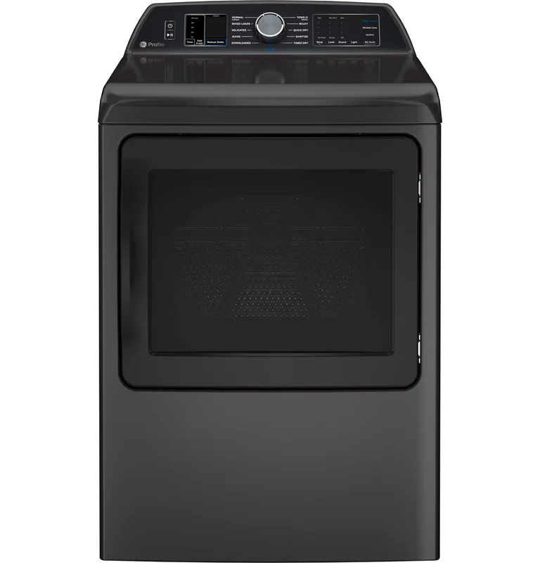 GE Profile - 7.4 cu. Ft Electric Dryer in Grey - PTD70EBMTDG Grey