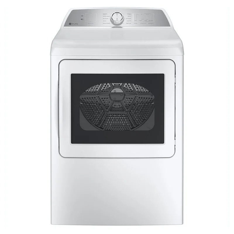 GE Profile - 7.4 cu. Ft Electric Dryer in White - PTD60EBMRWS White