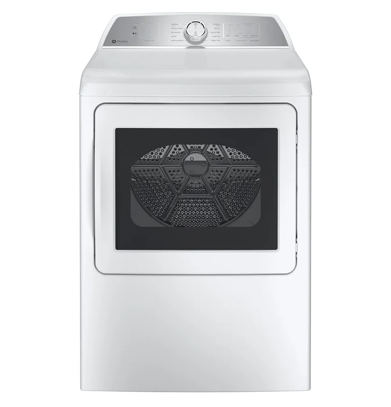 GE Profile - 7.4 cu. Ft Gas Dryer in White - PTD60GBSRWS White