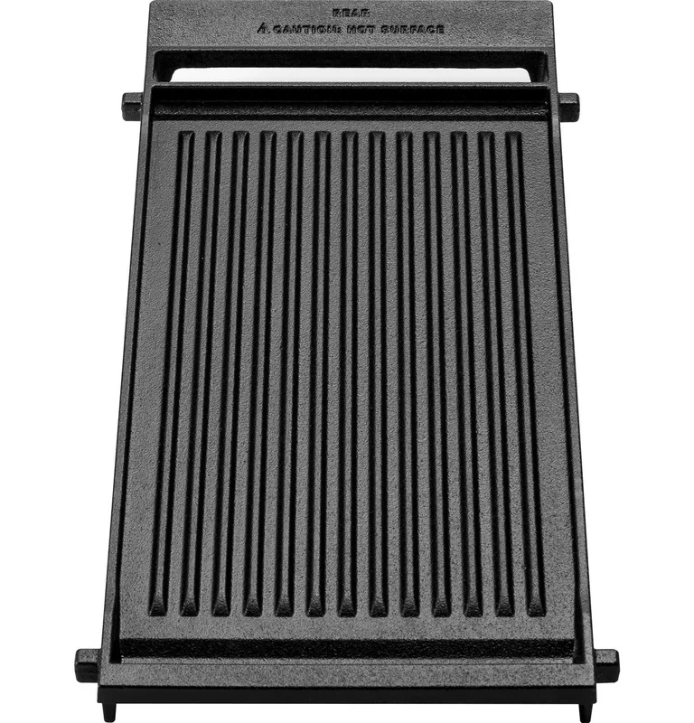 GE - Reversible Grill and Griddle in Black - JXCGRILL1 BLACK