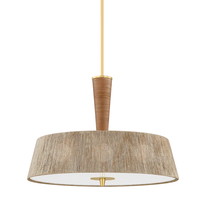 George Abaca Pendant, 30"Dia