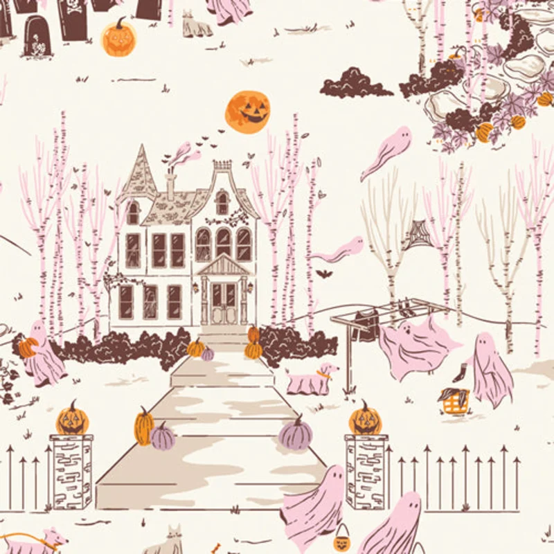GHOSTLY & HAUNTED: Ghost Town (1/4 Yard)