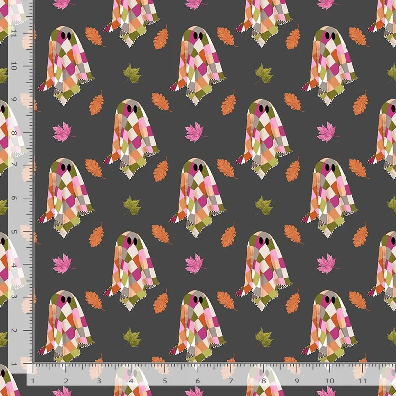 GHOULS NIGHT OUT: PATCHY-Iron (1/4 Yard)