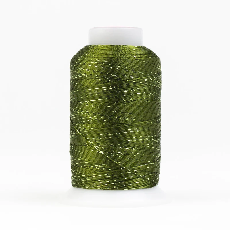 GLAMORE: 12wt Rayon Metallic 300yds-Avocado 2235