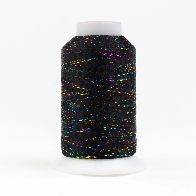 GLAMORE: 12wt Rayon Metallic 300yds-Black 160