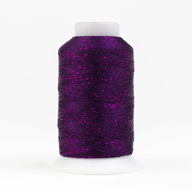 GLAMORE: 12wt Rayon Metallic 300yds-Purple 124