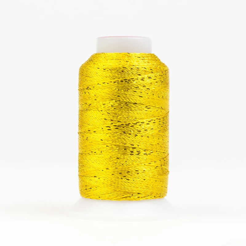 GLAMORE: 12wt Rayon Metallic 300yds-Sunny Yellow 2118
