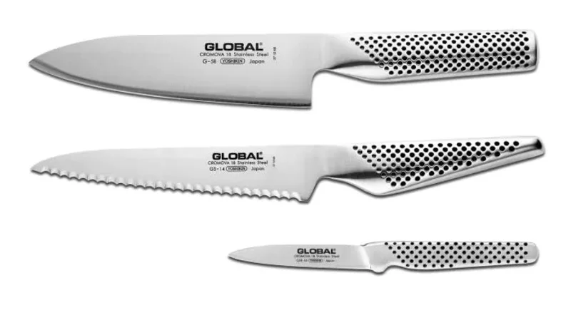 Global Classic 3 Piece Set - Chef, Utility, Peeler