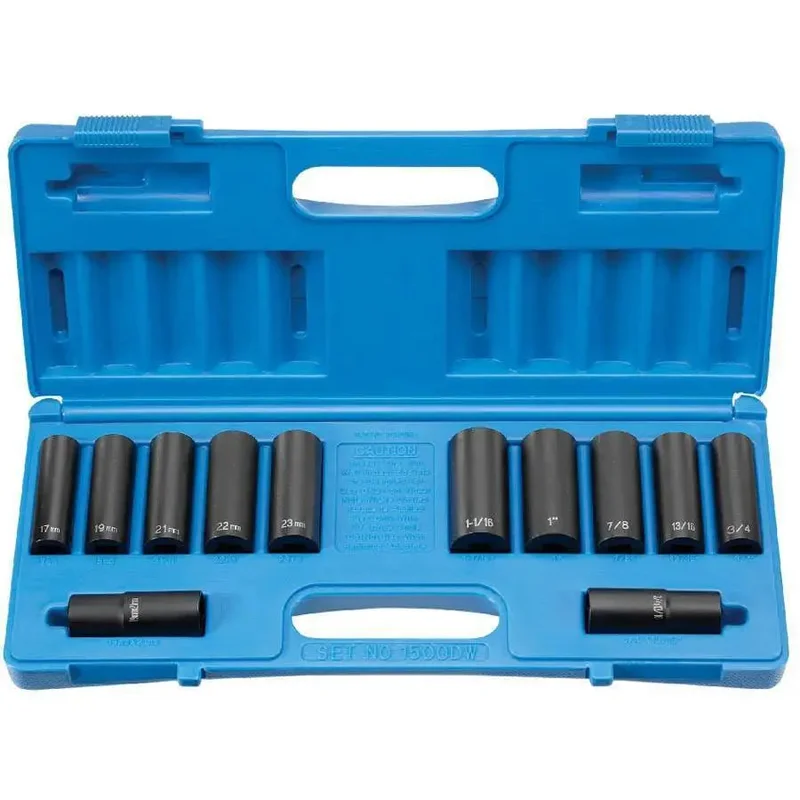 GP 1/2" Dr. Extra Thin Wall Set For Wheel Service (12 Piece)