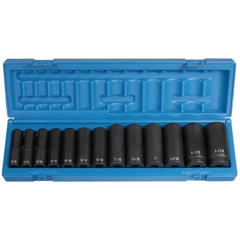 GP 1/2 in Drive Deep Impact Socket Set/Car and Light Truck (13 Piece)