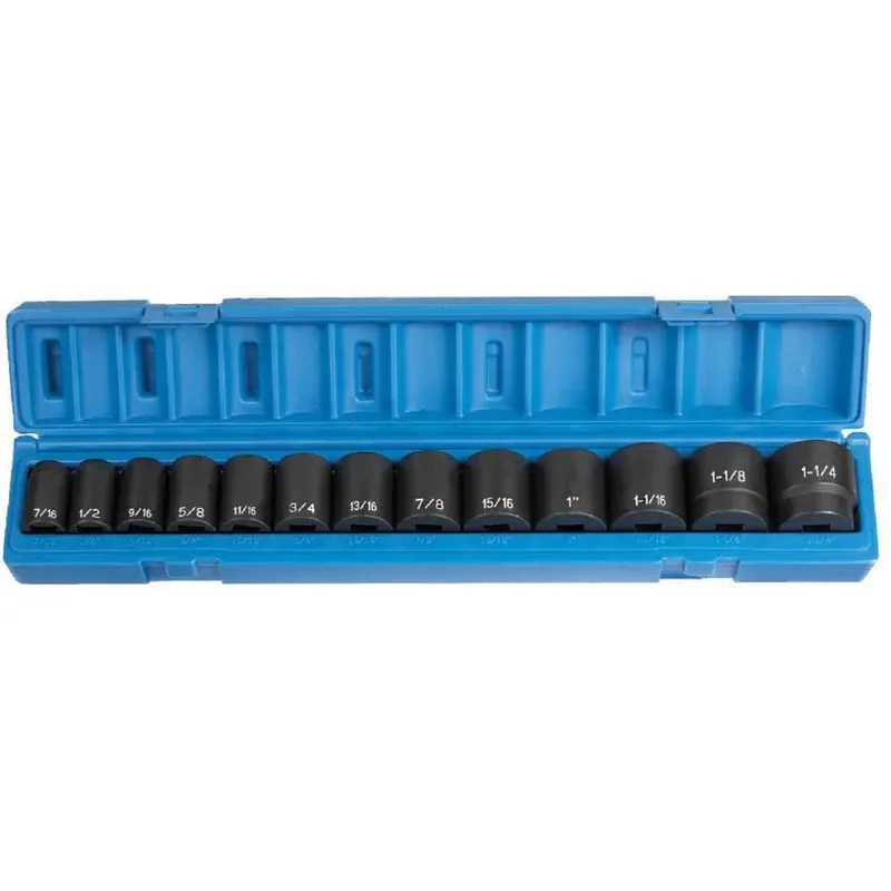 GP 1/2 in Drive Standard Impact Socket Set/Car and Light Truck (13 Piece)