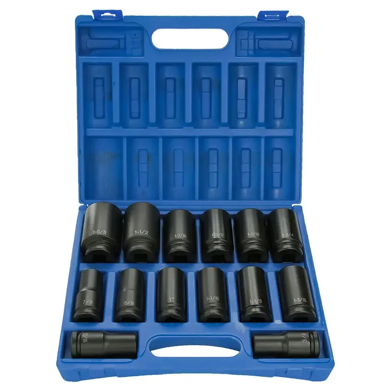 GP 8038D 3/4" Drive SAE Deep Socket Set (14 Pcs)