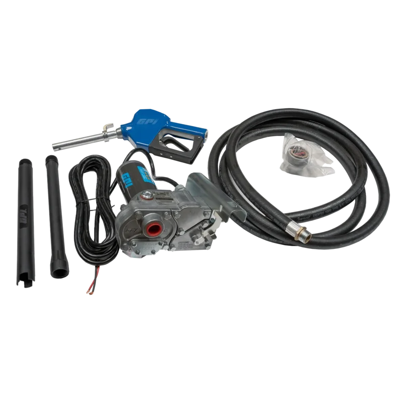 GPI 12V 15 GPM Fuel Transfer Pump - Automatic Nozzle