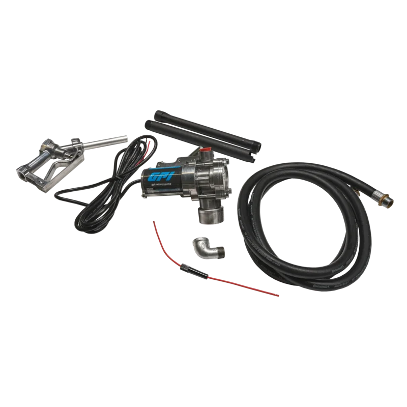 GPI 12V 8 GPM Fuel Transfer Pump - Manual Nozzle