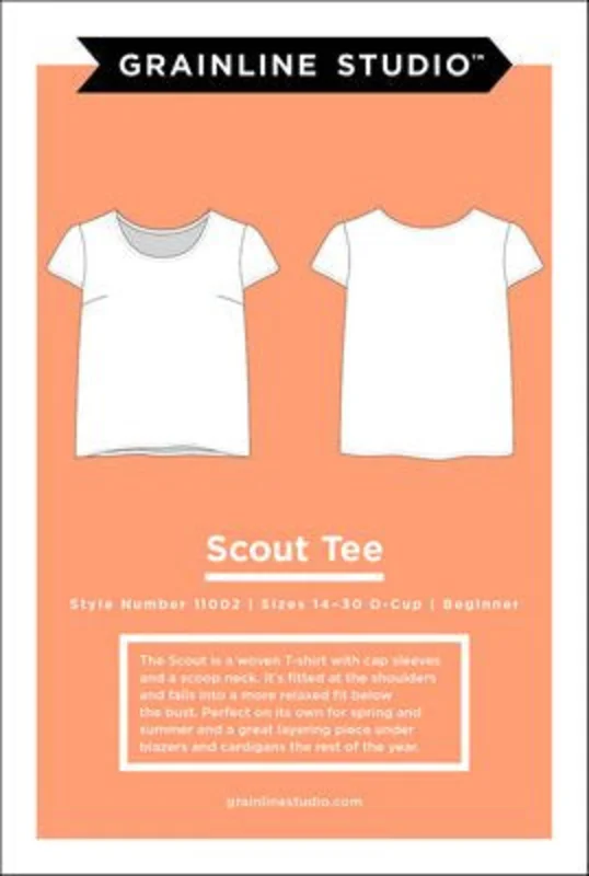 Grainline Studio: Scout Tee size (sizes 1430)