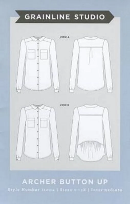 Grainline Studios: Archer Button Up (sizes 018)
