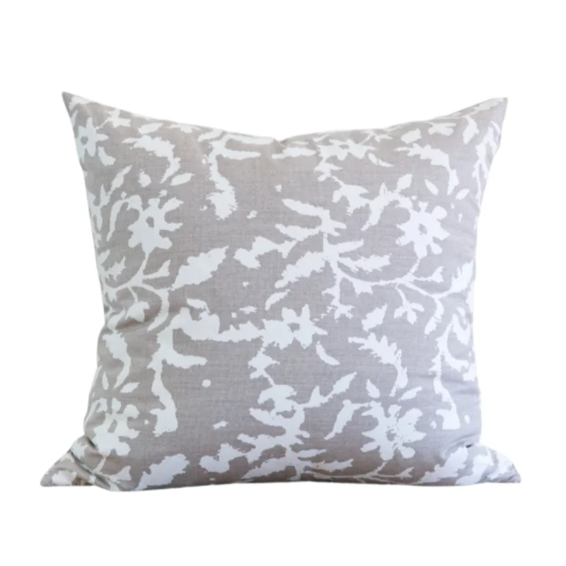 Gray Sienna Indoor/Outdoor Pillow, 22" x 22"