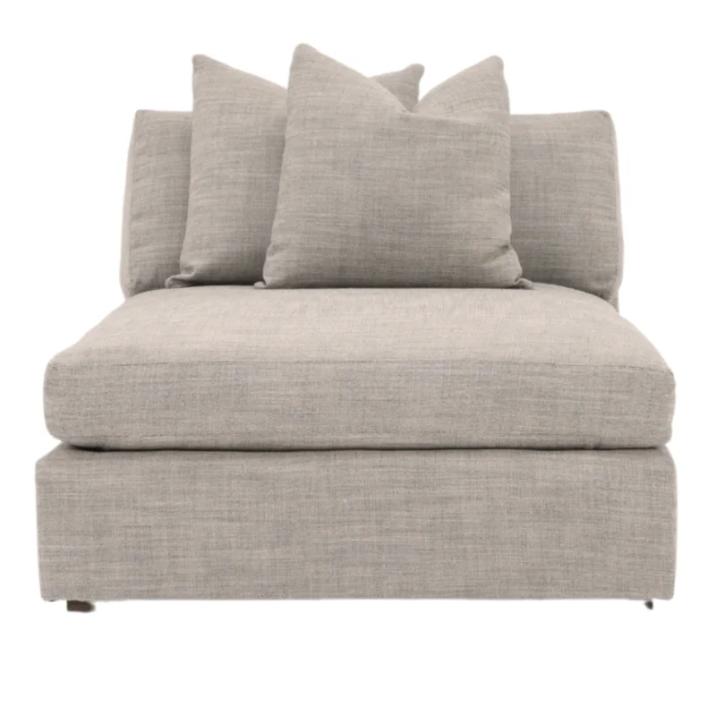Gregory Armless Chaise, w/Performance Fabric