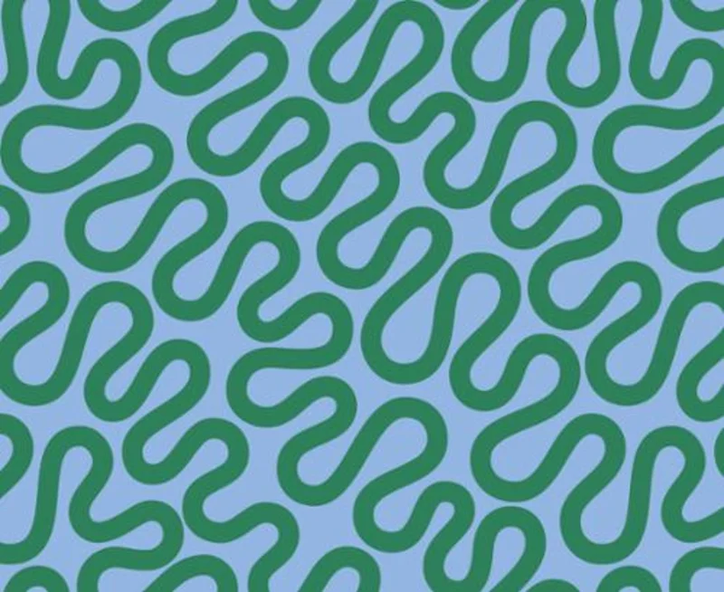GROOVE: Unspooled Geometric Swirls-Spring (1/4 Yard)