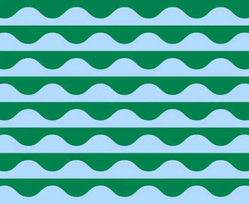 GROOVE: Wavy Geometric Stripe-Horizon (1/4 Yard)