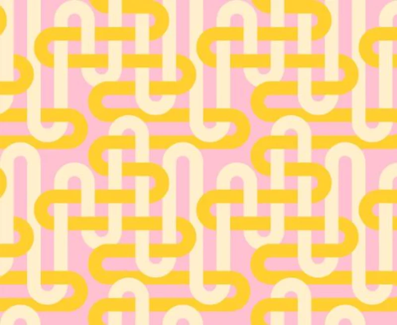 GROOVE: Woven Geometrics-Sorbet (1/4 Yard)