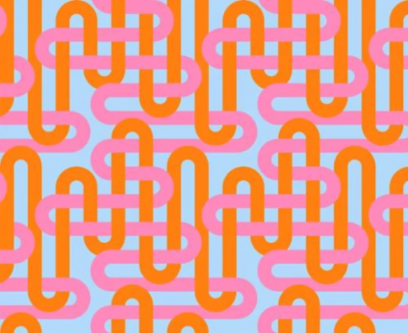 GROOVE: Woven Geometrics-Summer Sky (1/4 Yard)
