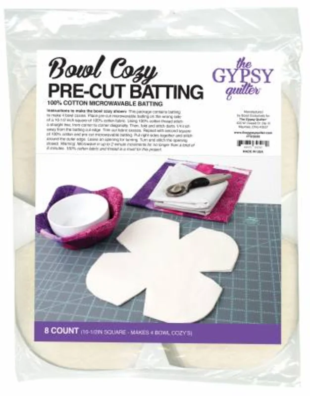 Gypsy Quilter: Bowl Cozy Pre-Cut Batting 8ct