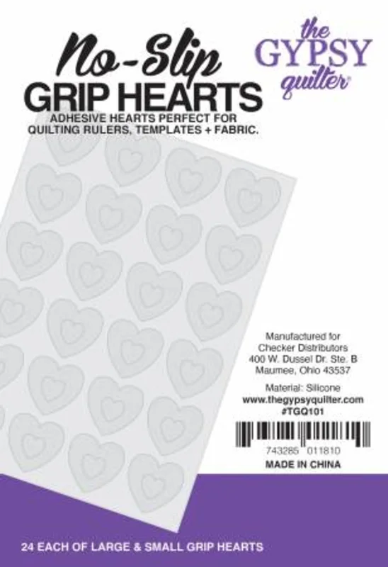 Gypsy Quilter: Stuck On You Grip Hearts