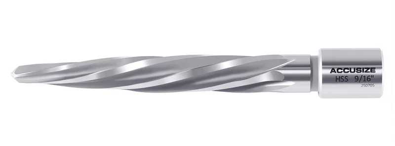 H.S.S. Aligning Reamer, Spiral Flute, 3/4", 0.75 inch Weldon Shank