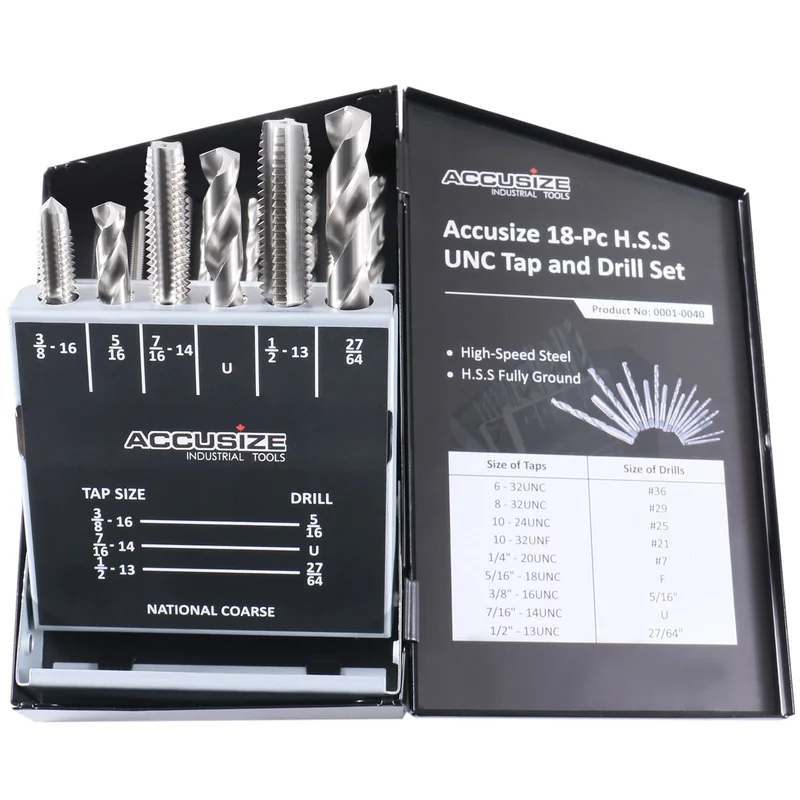 H.S.S. Tap & Drill Sets (UNF, UNC and Metric)