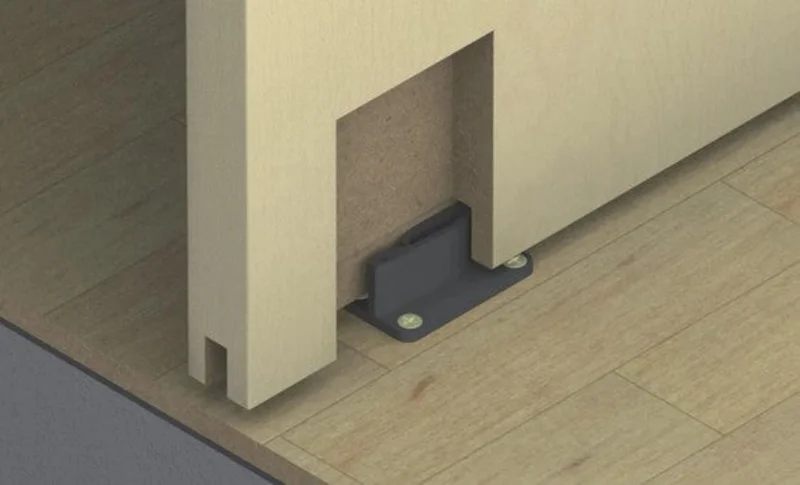 Hafele Floor Guide Black For Hawa Series