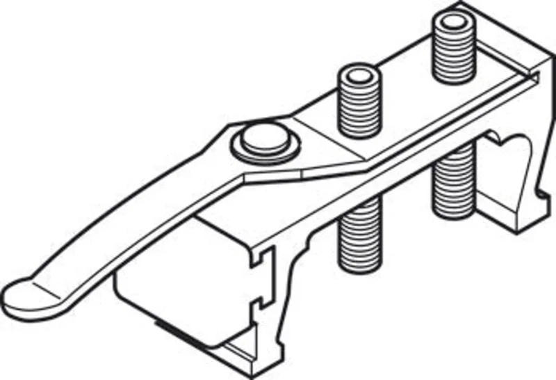 Hafele HAWA Junior 80/Inox, Track Stopper with Adjustable Retention Inox-Type Nylon
