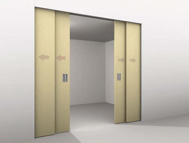 Hafele HAWA Junior Telescopic 40/4 (For 4 Doors) Sliding Door Set (Track NOT Included)