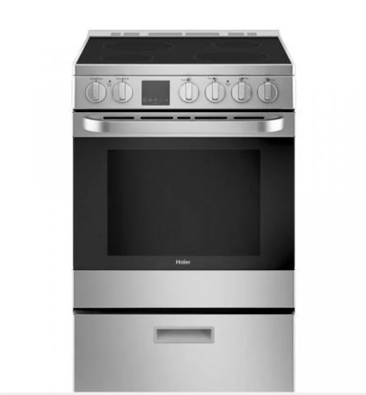 Haier - 2.9 cu. ft  Electric Range in Stainless - QCAS740RMSS Stainless