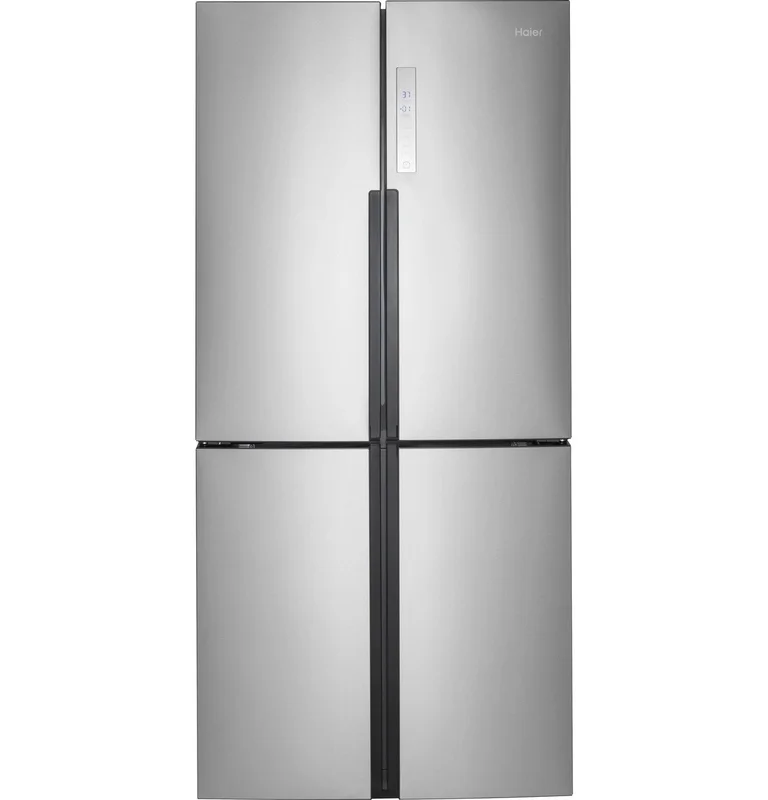 Haier - 32.75 Inch 16.4 cu. ft French Door Refrigerator in Stainless - HRQ16N3BGS Stainless