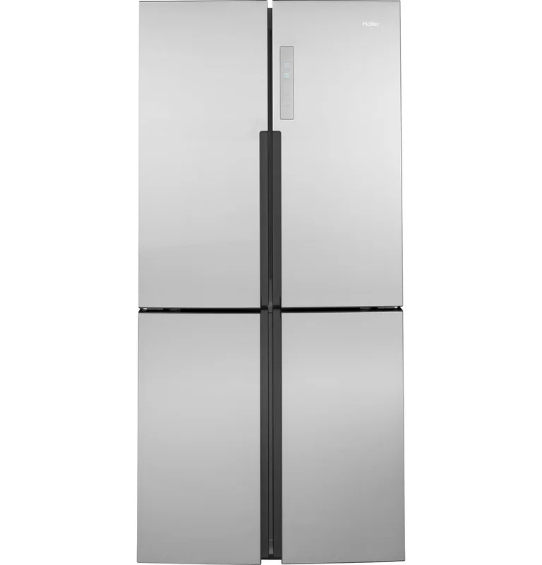 Haier - 33 Inch 16.8 cu. ft 4-Door Refrigerator in Stainless - QHE16HYPFS Stainless