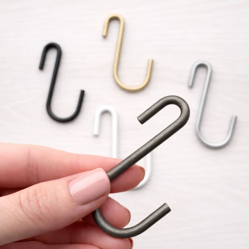 Hanging S Hooks, Pack of 4 for Plants, Utensils, and Wire Shelving