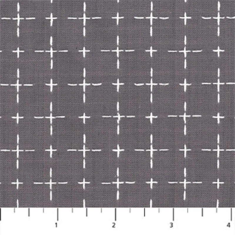 HAPTIC WOVENS: Cross-Gray (1/4 Yard)