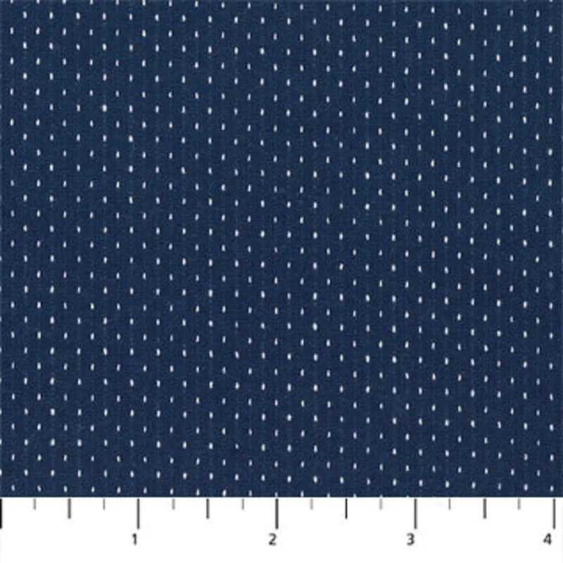 HAPTIC WOVENS: Dots-Navy (1/4 Yard)