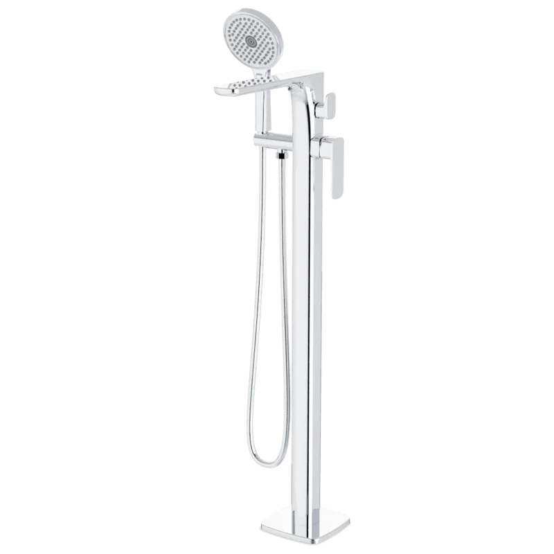 Harmony Floor Mount Tub Filler Trim Kit with Hand Shower