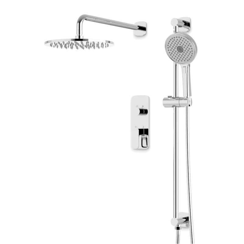 Harmony Thermostatic Shower Trim Kit with Hand Shower on Slide Bar
