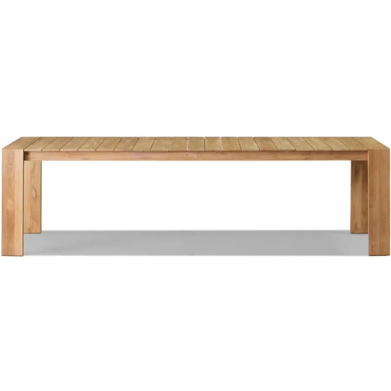 Hayman Teak Dining Table 2600 - Natural, 106"W x 39"D