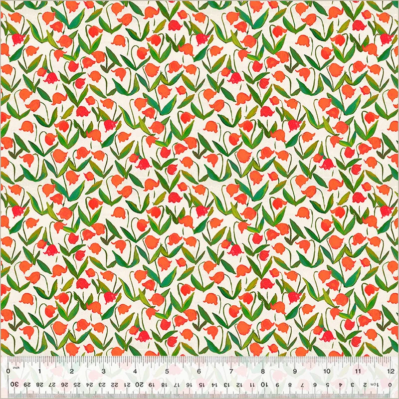 Heather Ross BY HAND: Flowerbed (1/4 Yard)