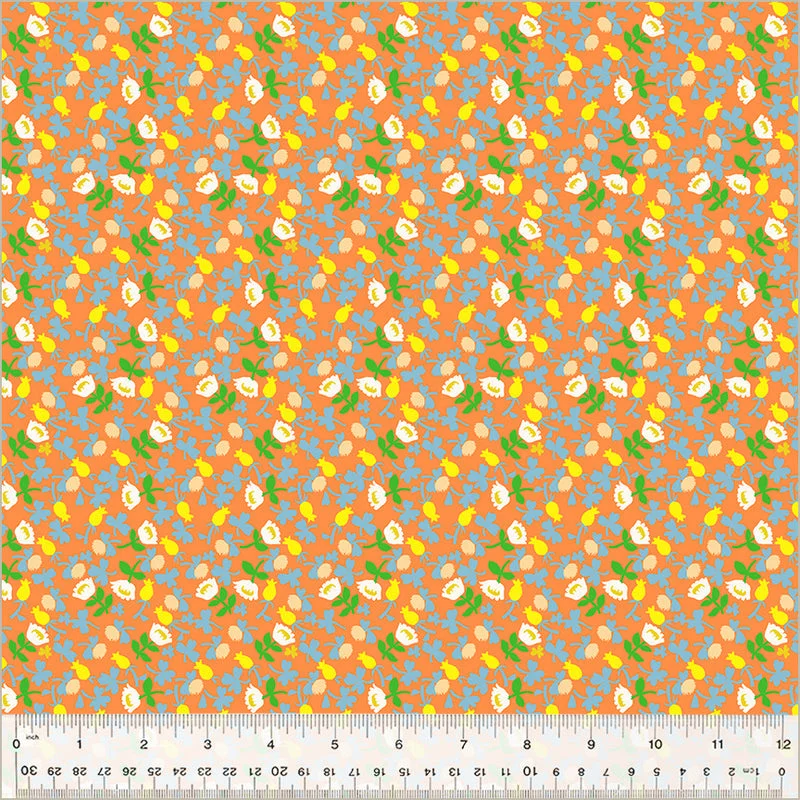 Heather Ross STUDIO EDIT: Calico-Orange (1/4 Yard)