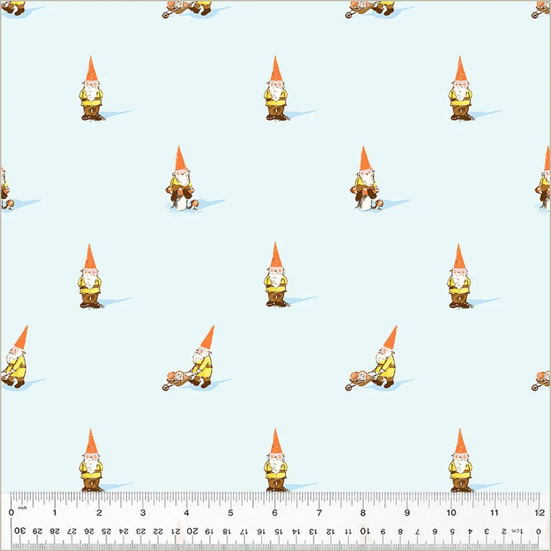 Heather Ross STUDIO EDIT: Gnome-Blue (1/4 Yard)