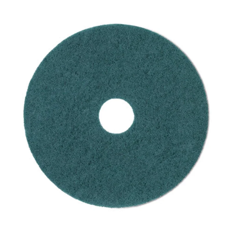 Heavy-duty Scrubbing Floor Pads, 20" Diameter, Green, 5/carton